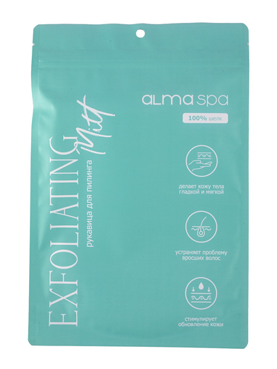 Шелковая пилинг-варежка